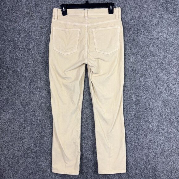 J.Crew Pants Womens Size 28 Butter Yellow Corduroy Straight - Picture 2 of 10